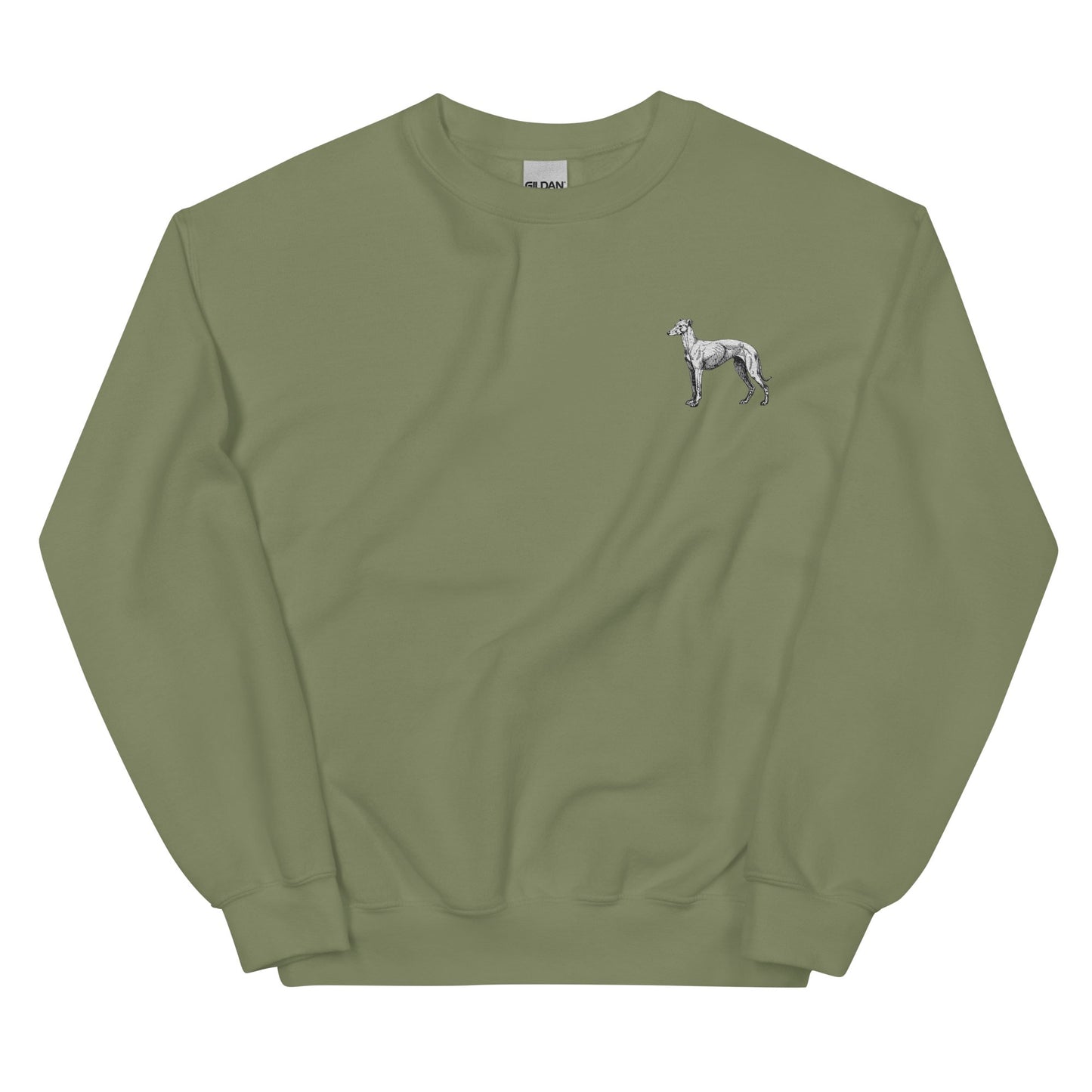 Embroidered 'Whippet' Sweatshirt - Sweatshirt - Sighthound Creatives