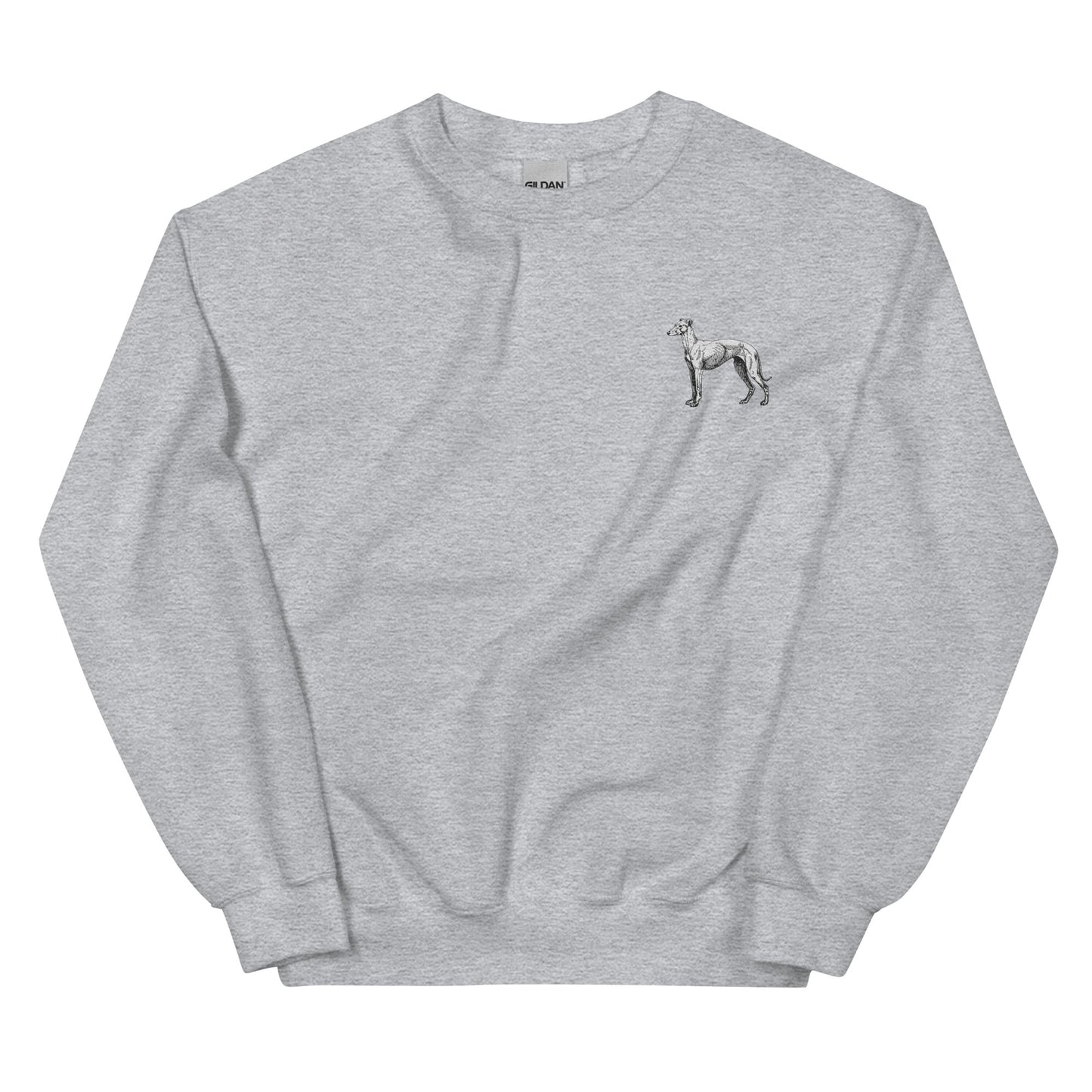 Embroidered 'Whippet' Sweatshirt - Sweatshirt - Sighthound Creatives