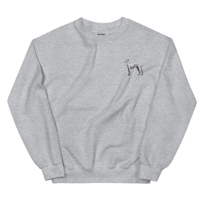 Embroidered 'Whippet' Sweatshirt - Sweatshirt - Sighthound Creatives