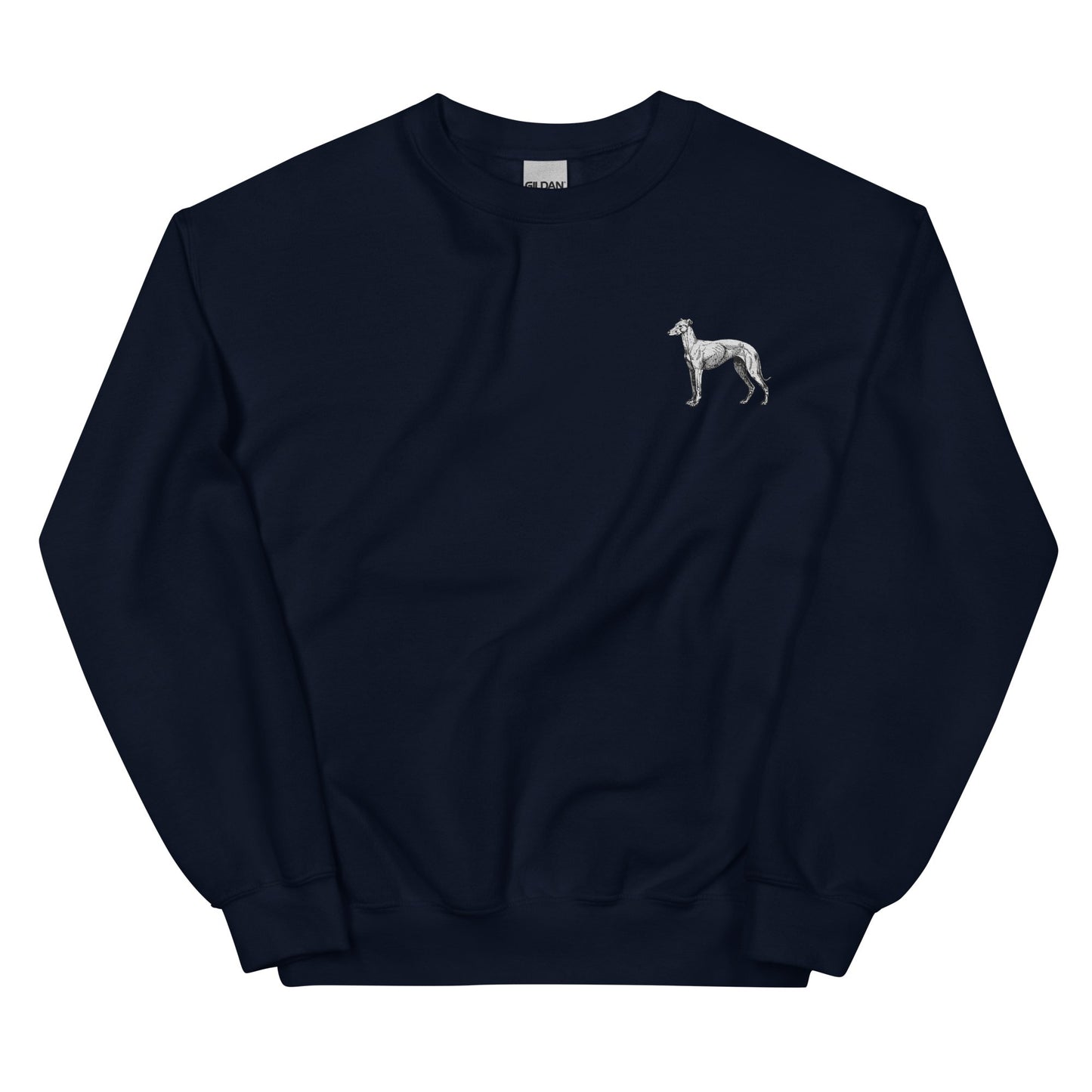 Embroidered 'Whippet' Sweatshirt - Sweatshirt - Sighthound Creatives