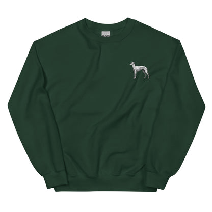 Embroidered 'Whippet' Sweatshirt - Sweatshirt - Sighthound Creatives