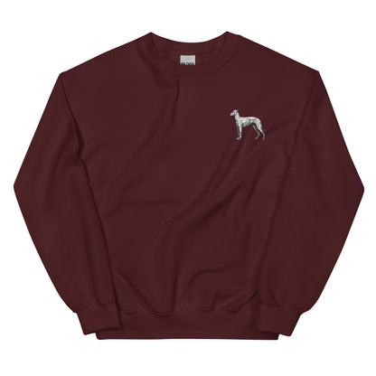 Embroidered 'Whippet' Sweatshirt - Sweatshirt - Sighthound Creatives