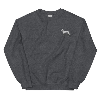 Embroidered 'Whippet' Sweatshirt - Sweatshirt - Sighthound Creatives