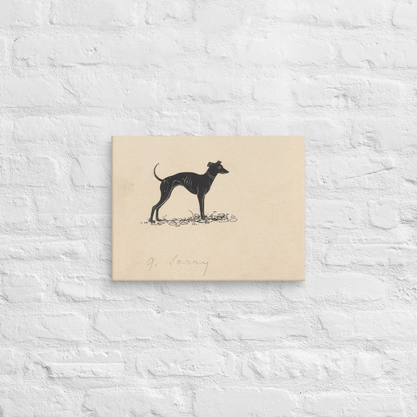 Hond (1892 - 1940) by Henri Verstijnen - Canvas - Sighthound Creatives