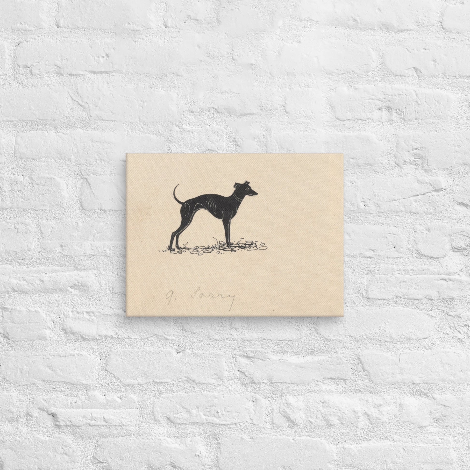 Hond (1892 - 1940) by Henri Verstijnen - Canvas - Sighthound Creatives