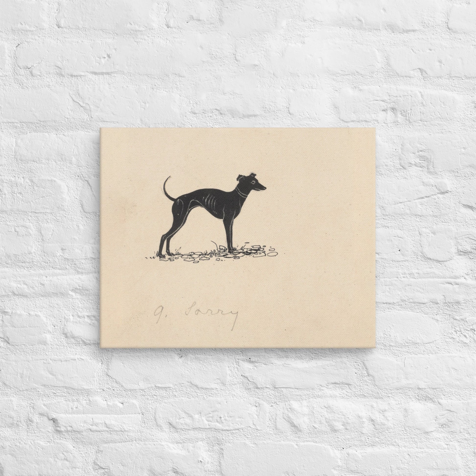 Hond (1892 - 1940) by Henri Verstijnen - Canvas - Sighthound Creatives