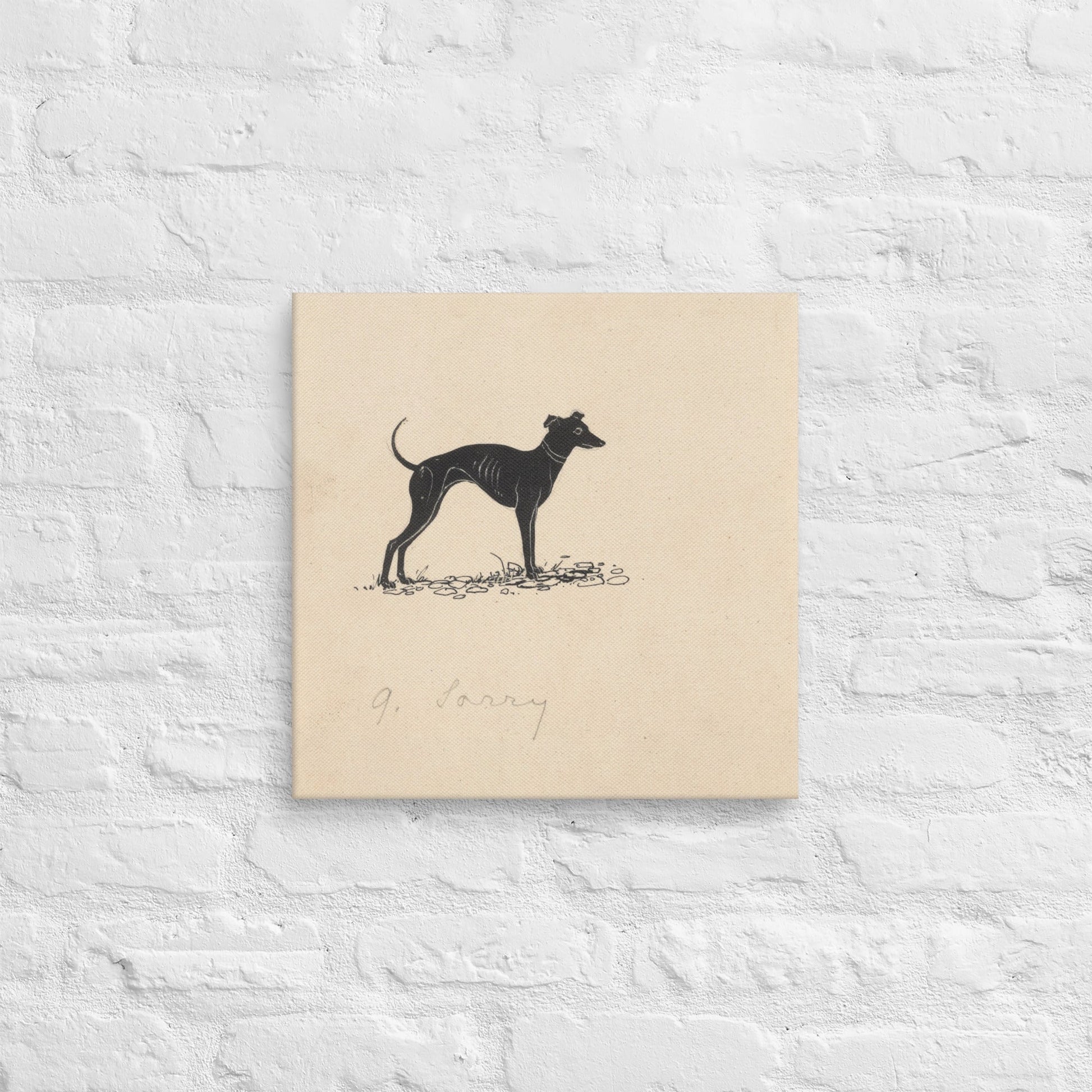 Hond (1892 - 1940) by Henri Verstijnen - Canvas - Sighthound Creatives