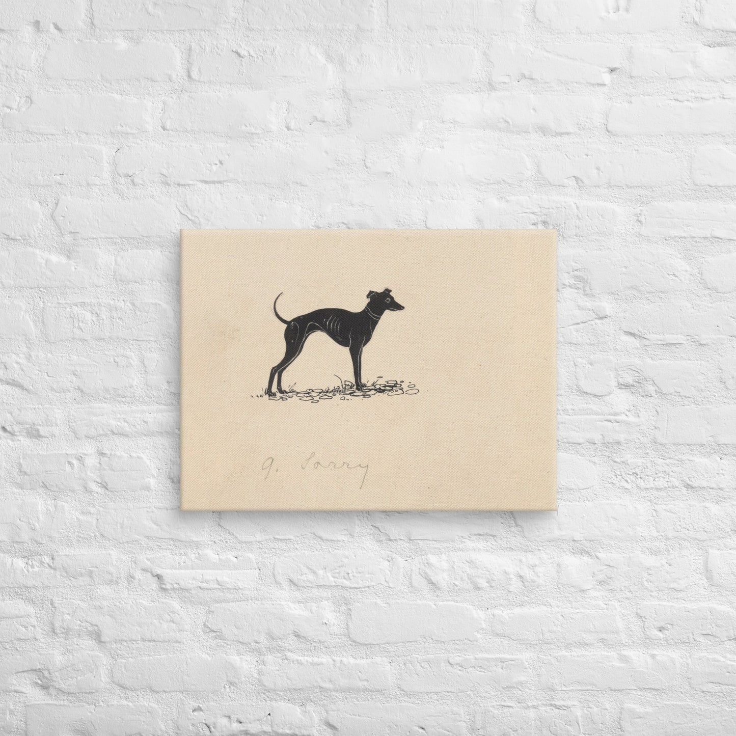 Hond (1892 - 1940) by Henri Verstijnen - Canvas - Sighthound Creatives