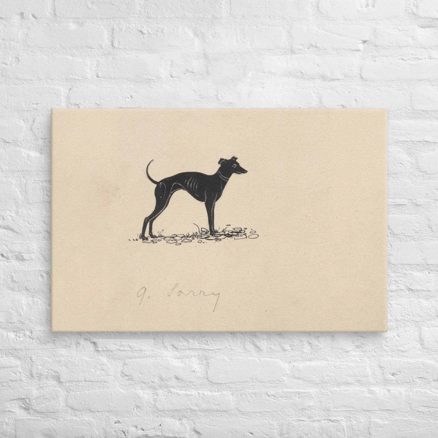 Hond (1892 - 1940) by Henri Verstijnen - Canvas - Sighthound Creatives