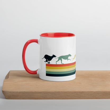 'Running Colors' - Colored Mug - Mug - Sighthound Creatives