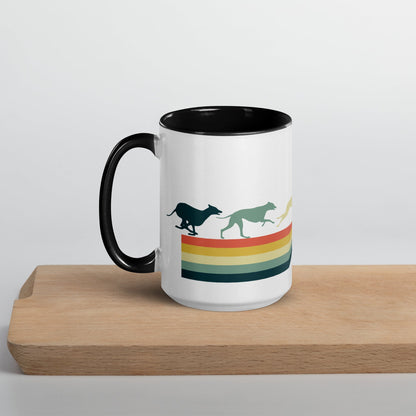 'Running Colors' - Colored Mug - Mug - Sighthound Creatives