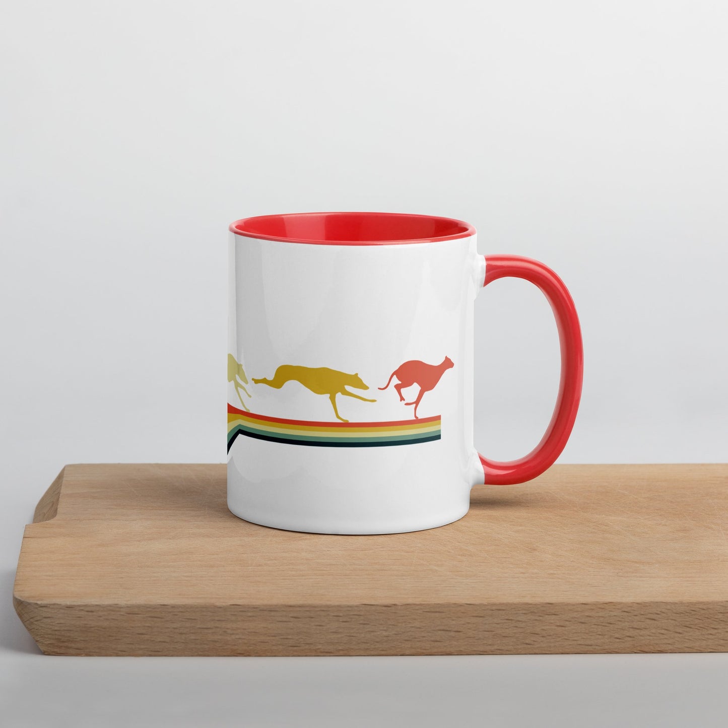 'Running Colors' - Colored Mug - Mug - Sighthound Creatives