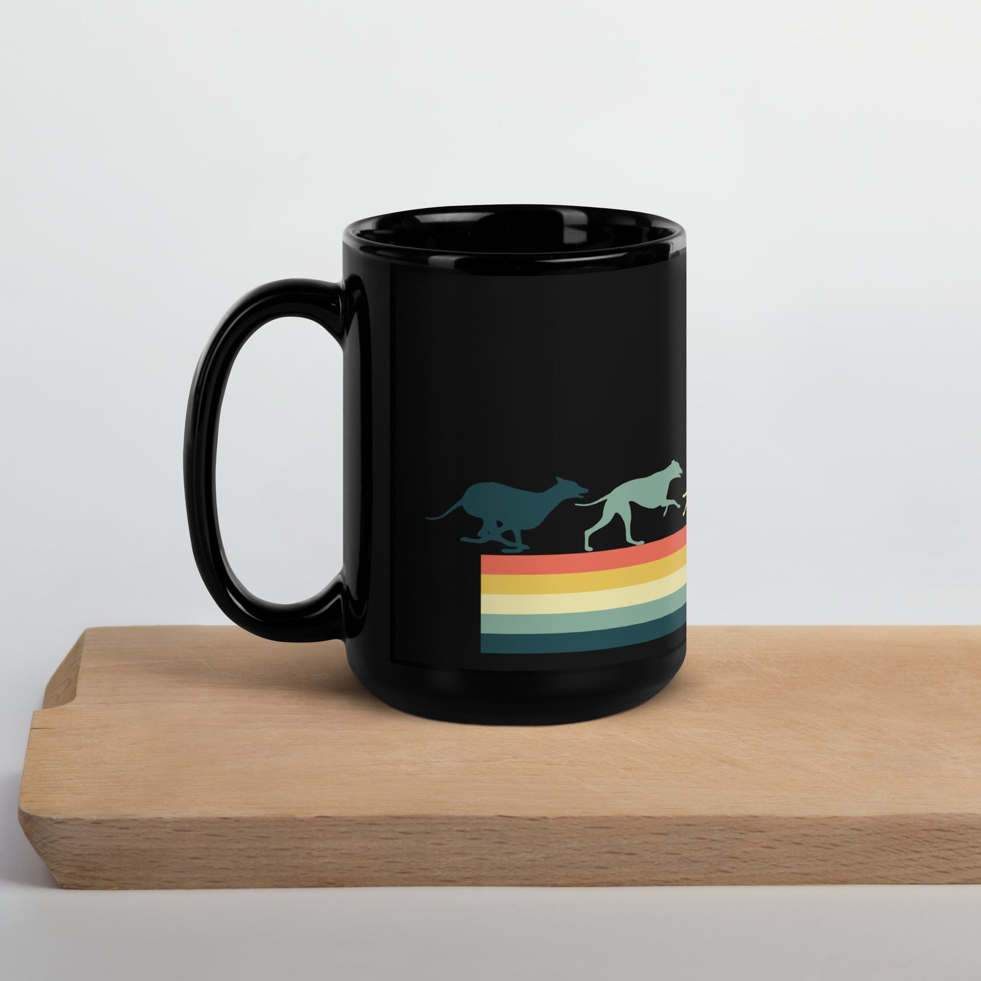 'Running Colors' Glossy Mug - Mug - Sighthound Creatives