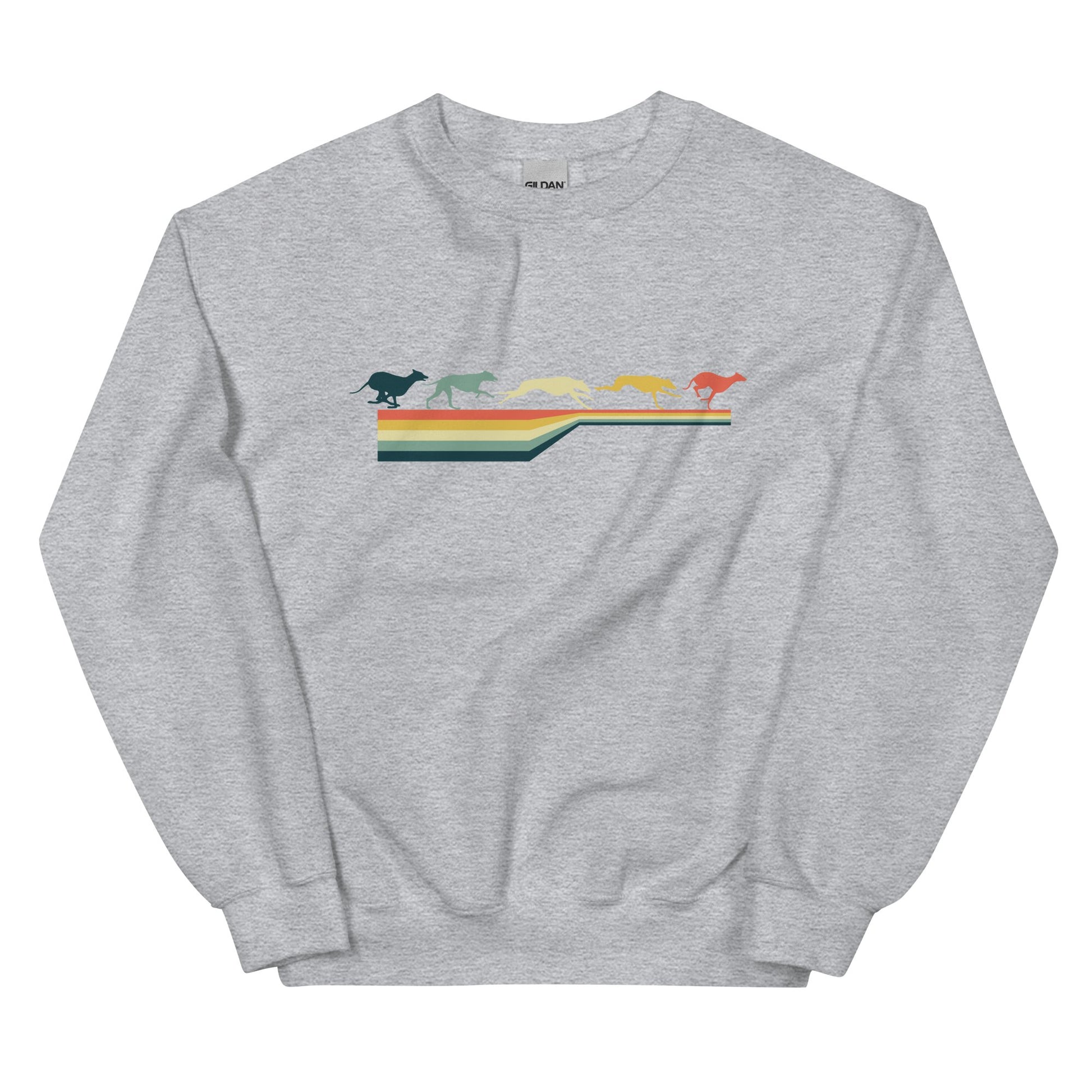 'Running Colors' Unisex Sweatshirt - Sweatshirt - Sighthound Creatives