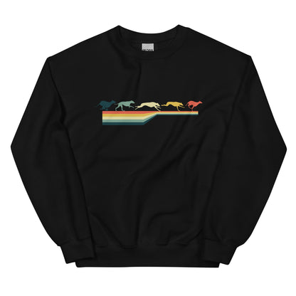 'Running Colors' Unisex Sweatshirt - Sweatshirt - Sighthound Creatives