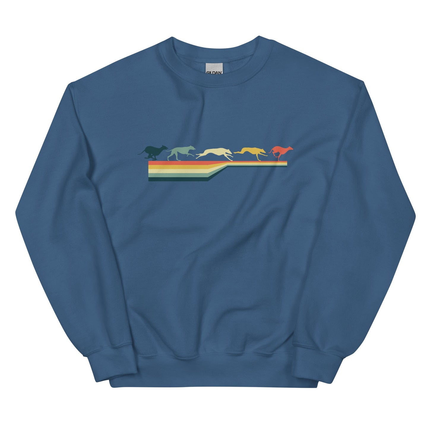 'Running Colors' Unisex Sweatshirt - Sweatshirt - Sighthound Creatives