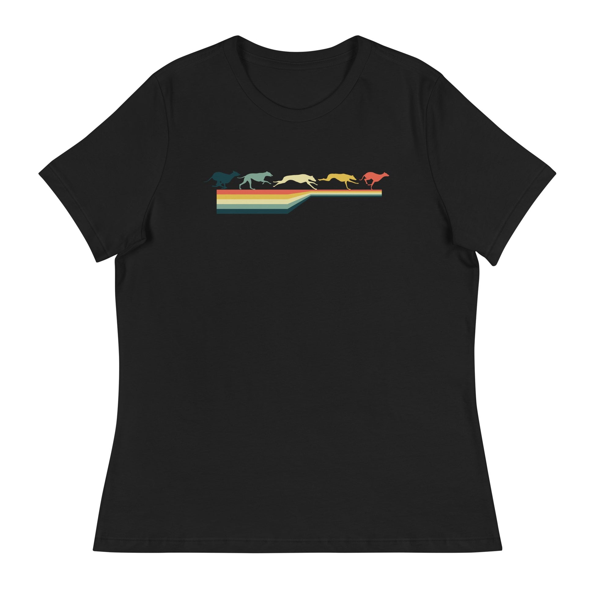 'Running Colors' Womens T-Shirt - T-shirt - Sighthound Creatives