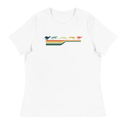 'Running Colors' Womens T-Shirt - T-shirt - Sighthound Creatives