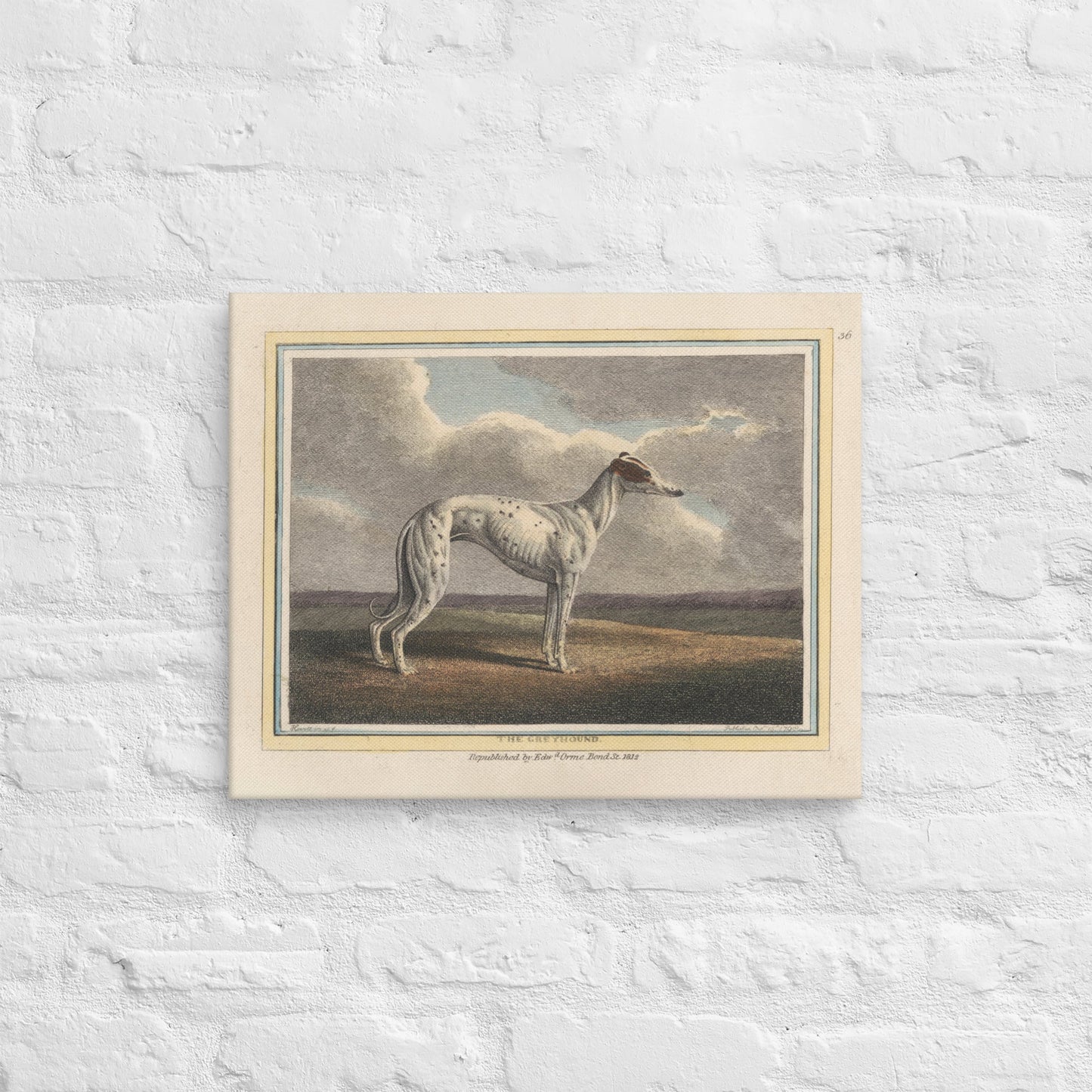 The Greyhound (1812) - Canvas - Sighthound Creatives