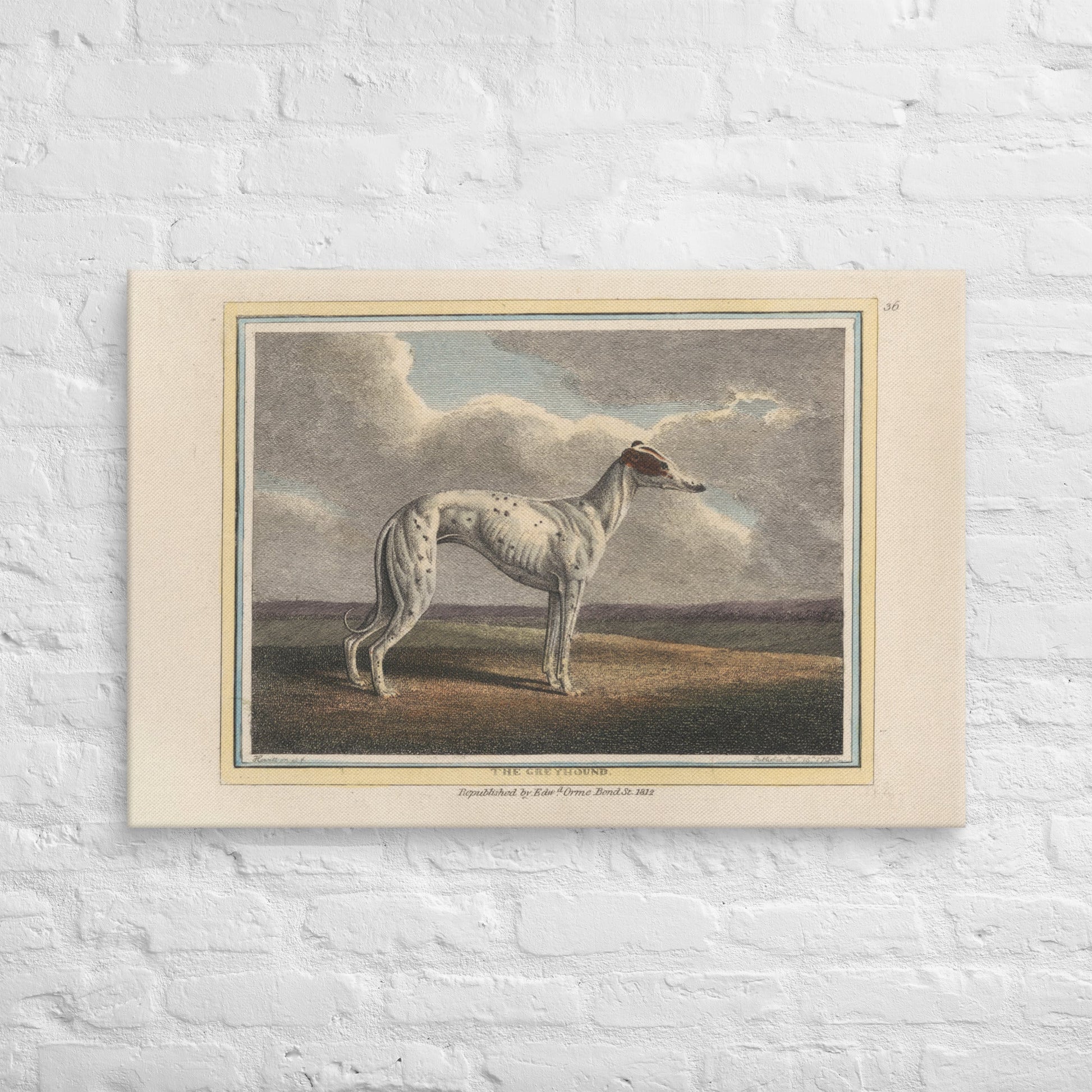 The Greyhound (1812) - Canvas - Sighthound Creatives